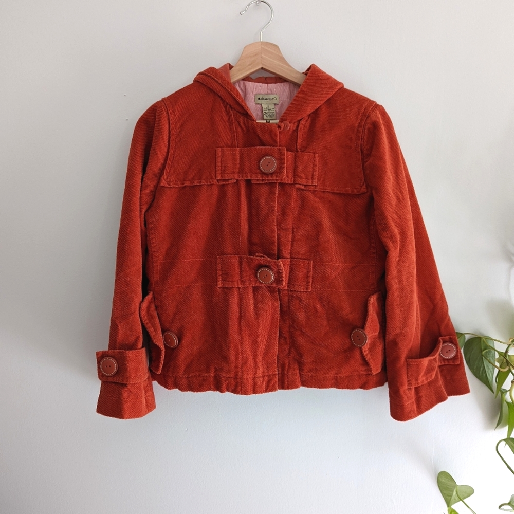 Anthro Elevenses Cropped Corduroy Lightweight Spring Jacket Coat